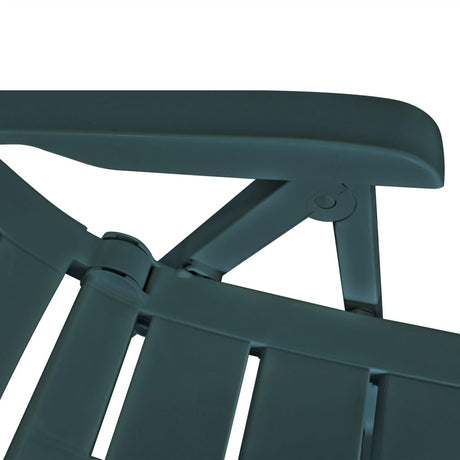 Reclining Garden Chairs 4 Pcs Plastic