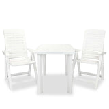3 Piece Bistro Set Plastic