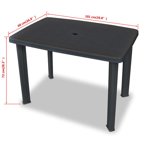 3 Piece Bistro Set Plastic