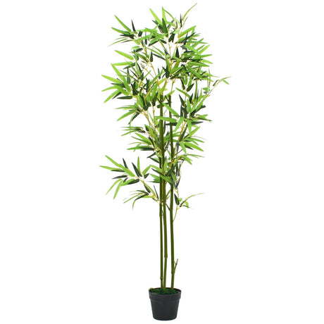 Artificial Bamboo Plant With Pot Green