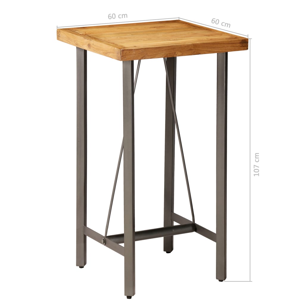 Bar Table Solid Reclaimed Teak