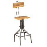 Bar Chairs 2 Pcs Solid Reclaimed Teak Wood