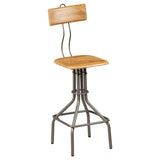 Bar Chairs 2 Pcs Solid Reclaimed Teak Wood