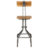 Bar Chairs 2 Pcs Solid Reclaimed Teak Wood