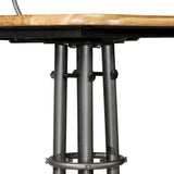 Bar Chairs 2 Pcs Solid Reclaimed Teak Wood