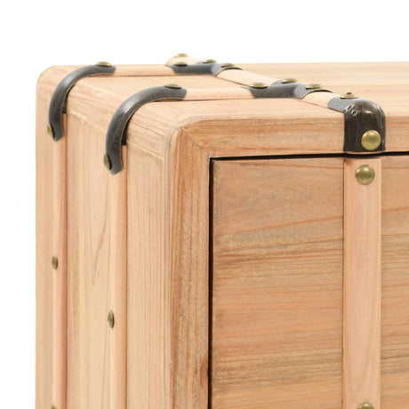 Bedside Cabinet Solid Fir Wood 50X35X57 Cm