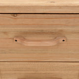 Bedside Cabinet Solid Fir Wood 50X35X57 Cm