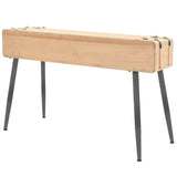 Console Table Solid Fir Wood 115X40.5X76 Cm