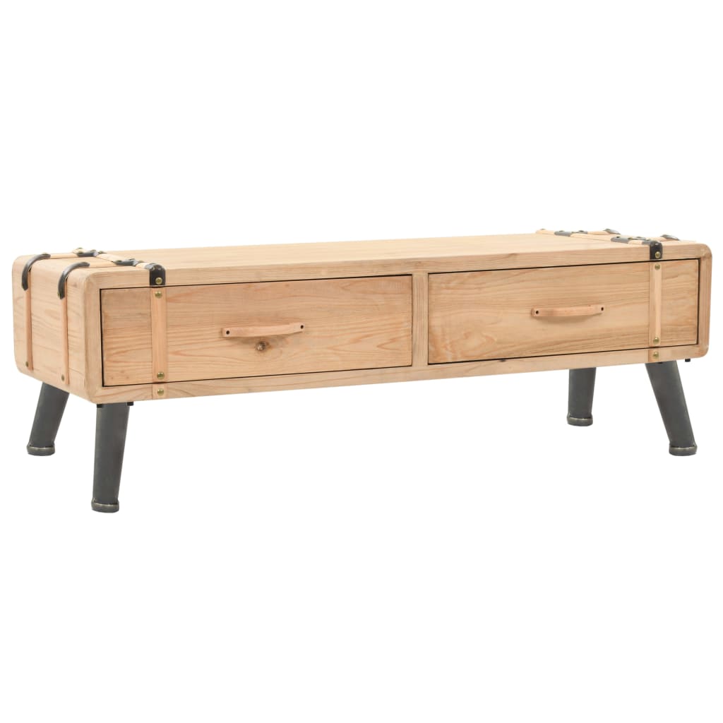 Tv Cabinet 110X33X35 Cm Solid Firwood