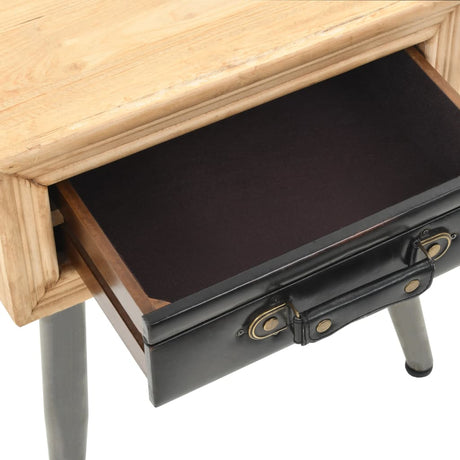 Bedside Table Solid Fir Wood 43X38X50 Cm