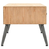 Coffee Table Solid Fir Wood 115X55X50 Cm