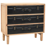 Drawer Cabinet Solid Fir Wood 80X36X75 Cm