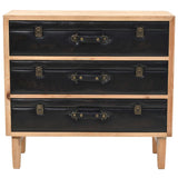 Drawer Cabinet Solid Fir Wood 80X36X75 Cm