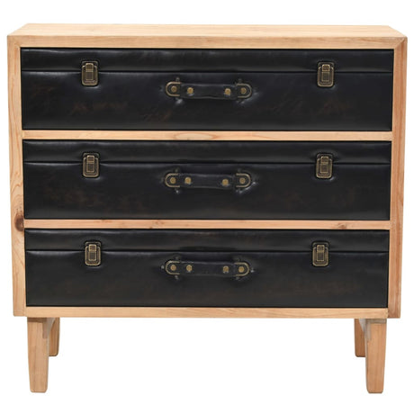 Drawer Cabinet Solid Fir Wood 80X36X75 Cm