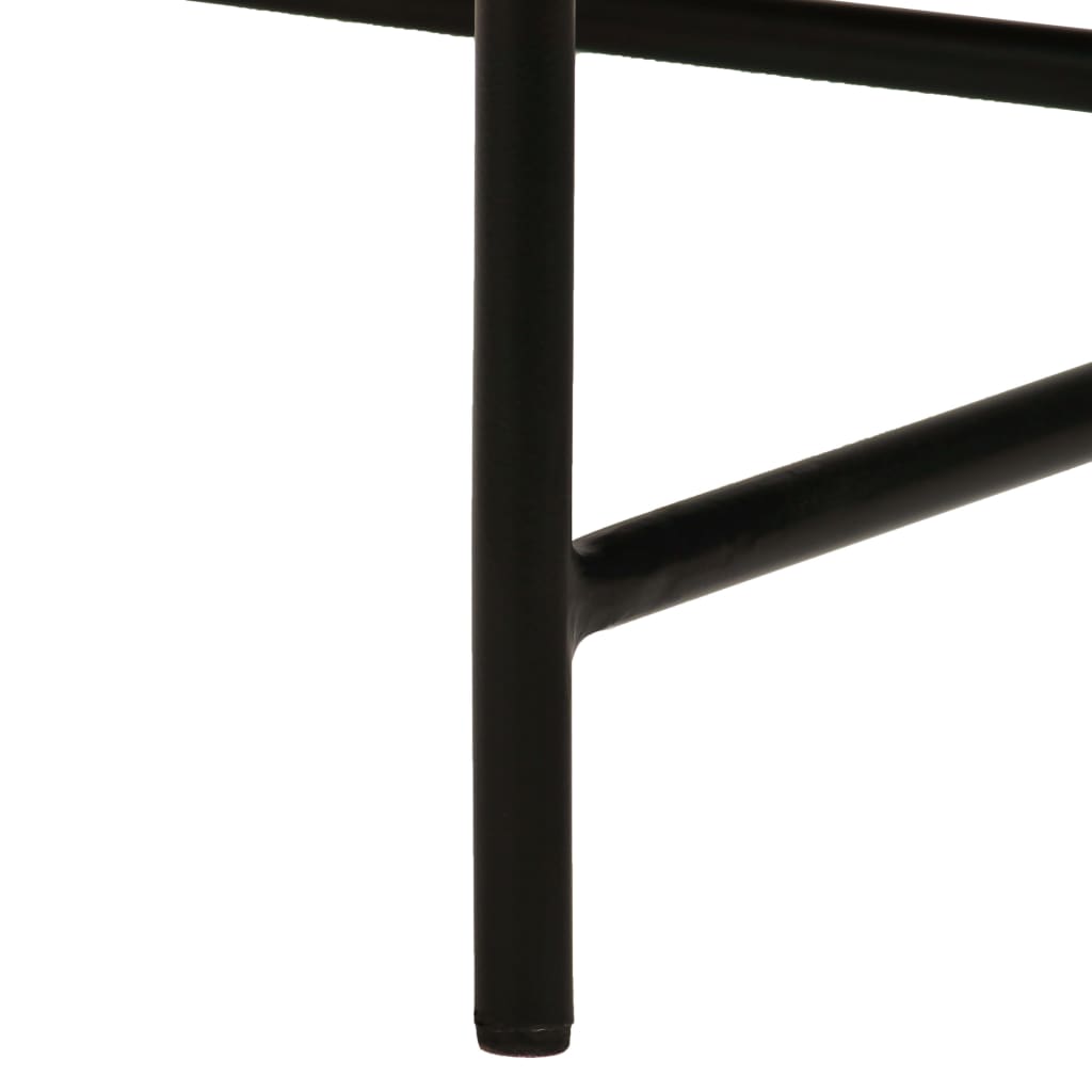 Table Set 2 Pieces Brass-Covered Mdf