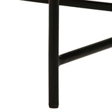 Table Set 2 Pieces Brass-Covered Mdf