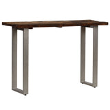 Console Table Reclaimed Wood And Steel 120X35X76 Cm