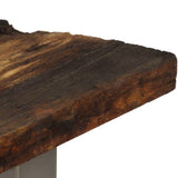 Console Table Reclaimed Wood And Steel 120X35X76 Cm