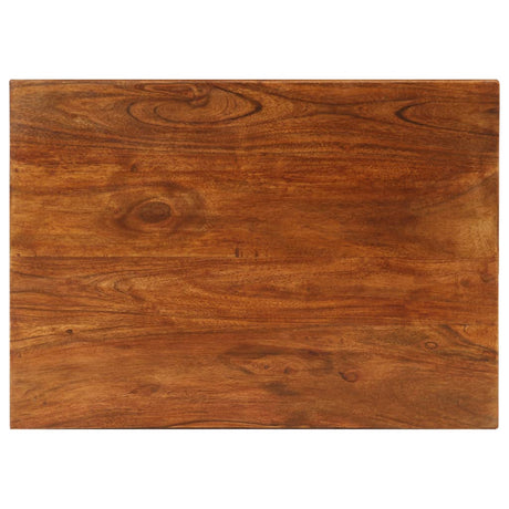 Nesting Table Set 3 Pieces Solid Acacia Wood 50X35X50 Cm Brown