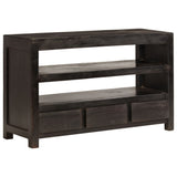 Tv Cabinet Solid Acacia Wood 90X30X55 Cm