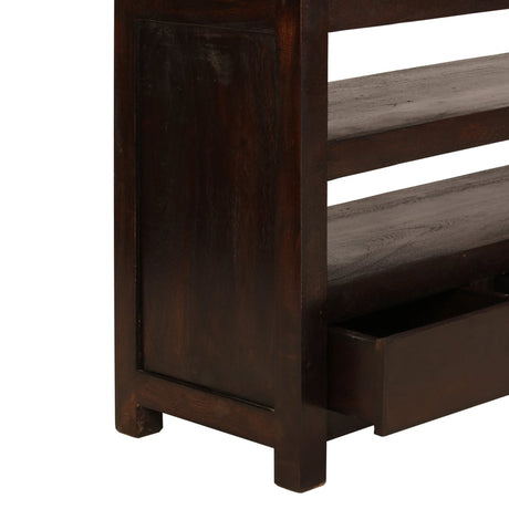 Tv Cabinet Solid Acacia Wood 90X30X55 Cm