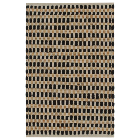 Hand-Woven Jute Bathroom Mat Set Fabric Natural And