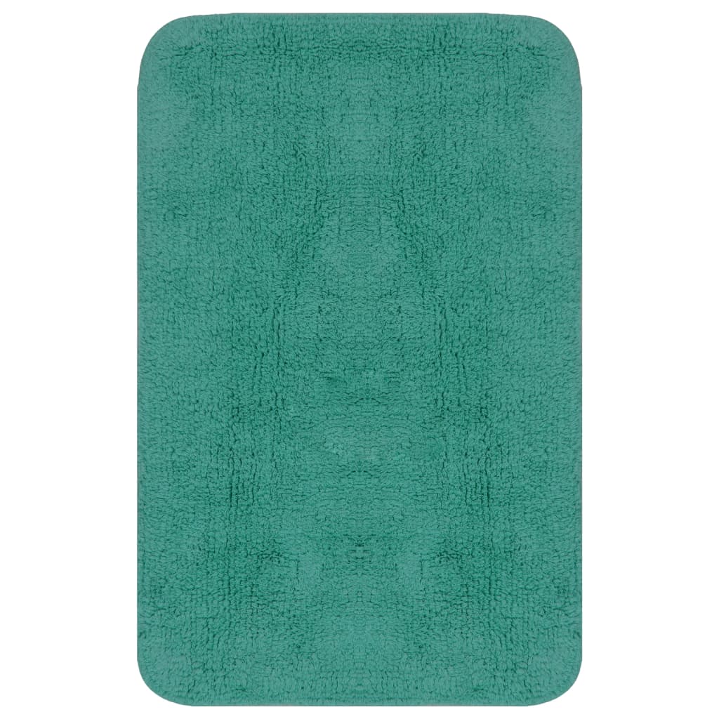 Bathroom Mat Set 3 Pieces Fabric