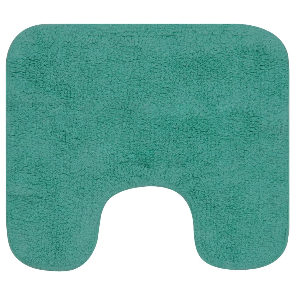 Bathroom Mat Set 3 Pieces Fabric