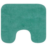 Bathroom Mat Set 3 Pieces Fabric