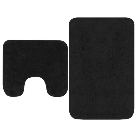 Bathroom Mat Set 2 Pieces Fabric