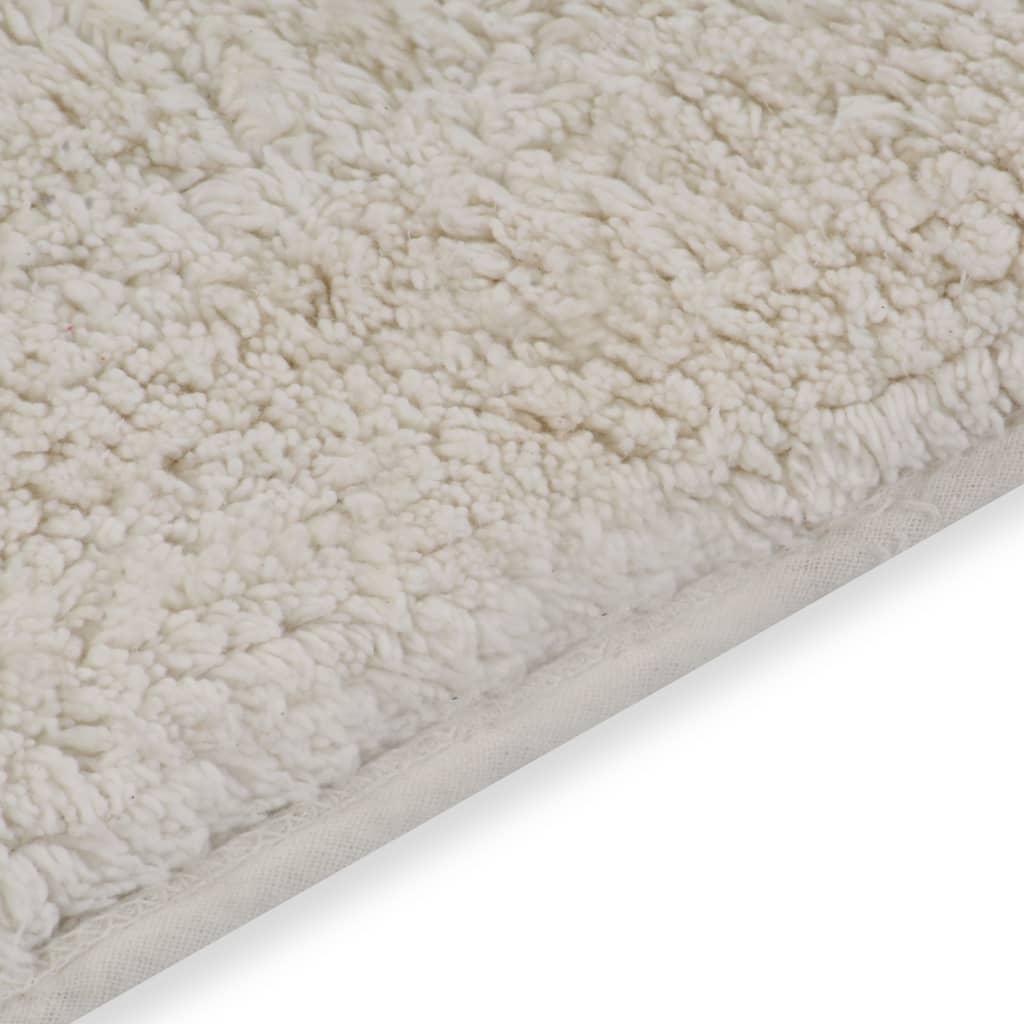 Bathroom Mat Set 2 Pieces Fabric