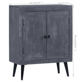 Sideboard Solid Mango Wood 60X30X76 Cm