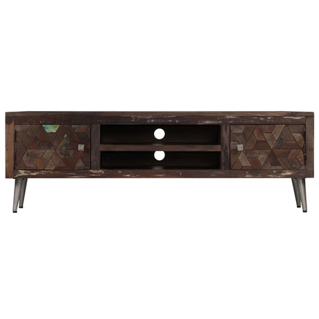 Tv Cabinet Solid Reclaimed Wood 140X30X45 Cm