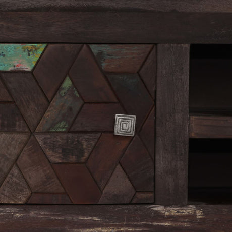 Tv Cabinet Solid Reclaimed Wood 140X30X45 Cm