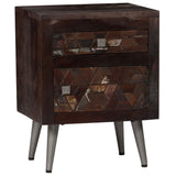 Bedside Cabinet Solid Reclaimed Wood 40X30X50 Cm