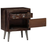Bedside Cabinet Solid Reclaimed Wood 40X30X50 Cm