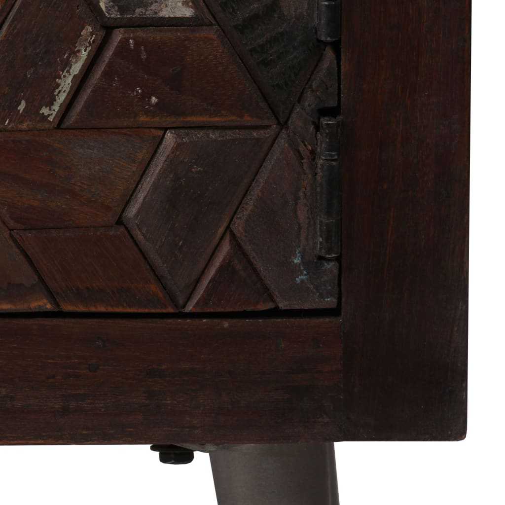 Bedside Cabinet Solid Reclaimed Wood 40X30X50 Cm