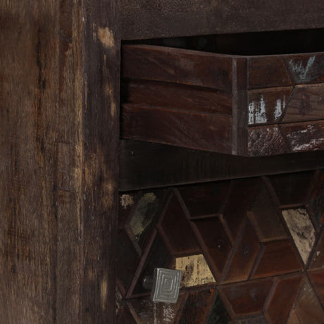Bedside Cabinet Solid Reclaimed Wood 40X30X50 Cm