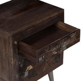 Bedside Cabinet Solid Reclaimed Wood 40X30X50 Cm