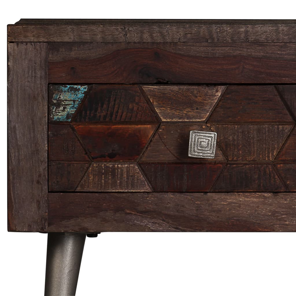 Coffee Table Solid Reclaimed Wood 100X60X35 Cm