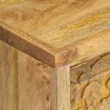 Bedside Table Solid Mango Wood 40X30X50 Cm