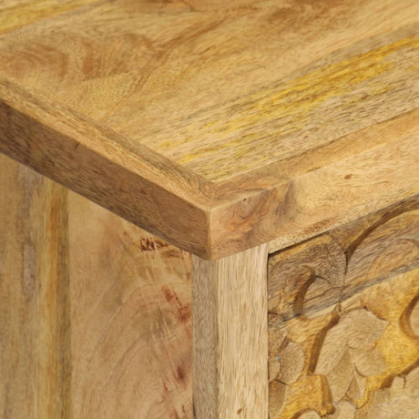 Bedside Table Solid Mango Wood 40X30X50 Cm