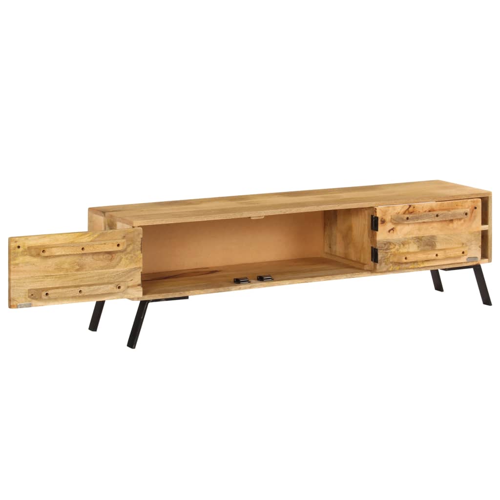 Tv Cabinet Solid Mango Wood 140X30X40 Cm
