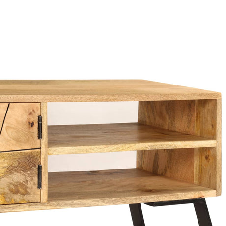 Tv Cabinet Solid Mango Wood 140X30X40 Cm
