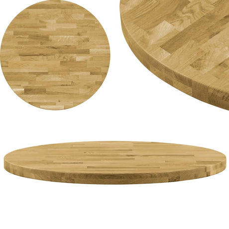 Table Top Solid Oak Wood Square 44 Mm 70X70 Cm