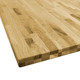 Table Top Solid Oak Wood Square 44 Mm 70X70 Cm