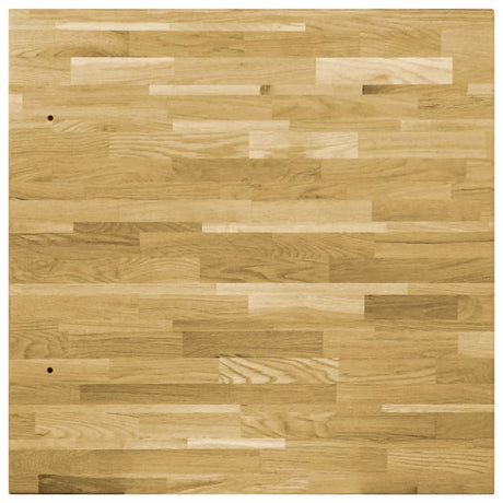 Table Top Solid Oak Wood Square 44 Mm 70X70 Cm