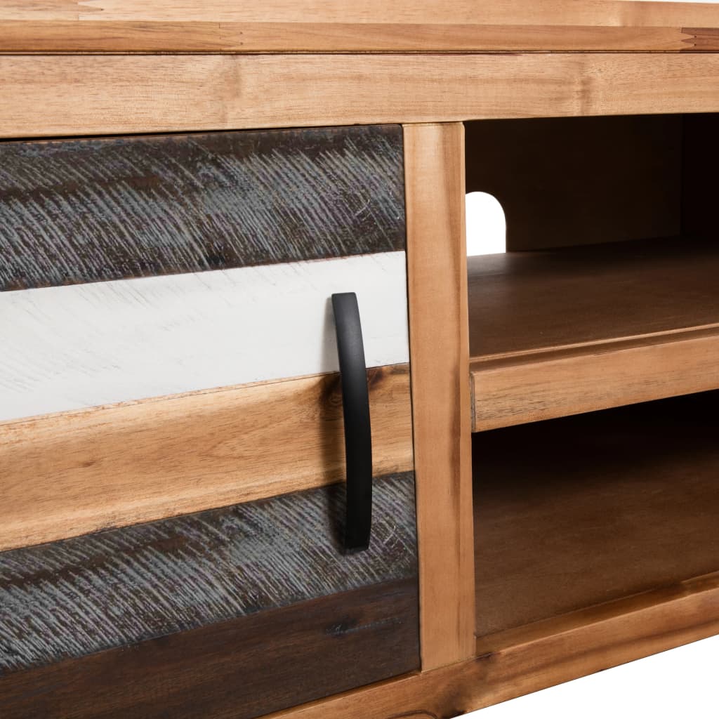 Tv Cabinet Solid Acacia Wood 120X35X40 Cm