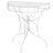 Side Table Vintage Style Half Round Metal 72X36X74 Cm