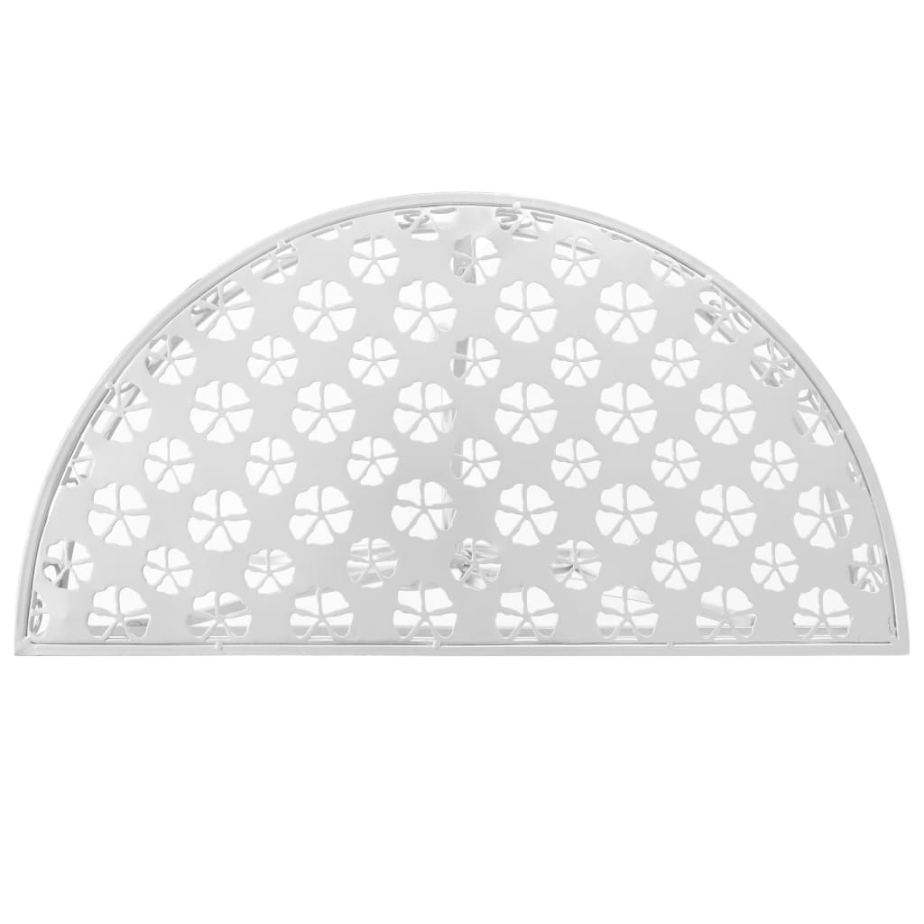Side Table Vintage Style Half Round Metal 72X36X74 Cm